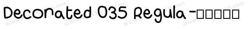 Decorated 035 Regula字体转换